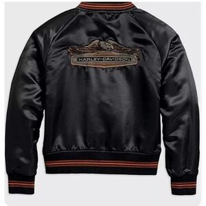 Harley Davidson bomber reversible jacket